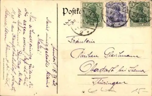 Studentika Ak Arnstadt in Thüringen, Akad. Verbindung Concordia, Wappen, RSC