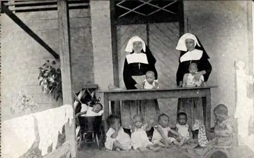 Ak Pontianak Indonesië, De kinderkamer, Missie Borneo, Zusters Franciscanessen Veghel
