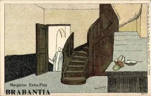 Künstler Ak Lynen, Margarine Extra-Fine Brabantia, Reklame