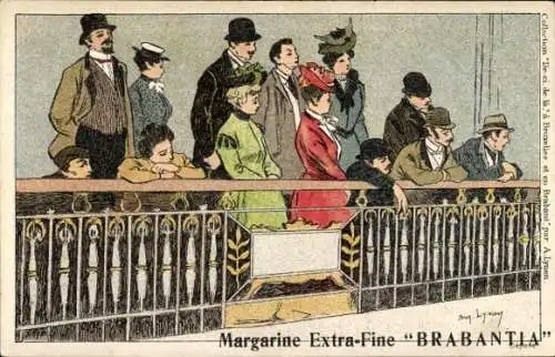Künstler Ak Lynen, Margarine Extra-Fine Brabantia, Reklame, Zuschauer