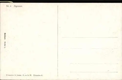 Ak Balkan, Zigeuner, Mann auf einem Pferd, Reiter