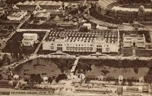 Ak Canada, Fliegeraufnahme, Weltausstellung 1924
