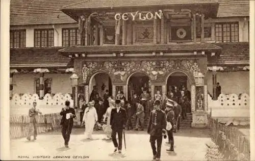 PC Sri Lanka, Royal Visitors Leaving Ceylon