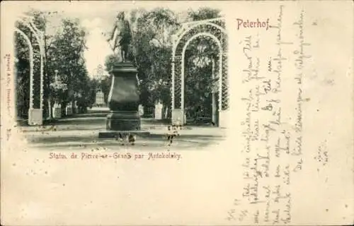 Ak Peterhof Russland, Statue