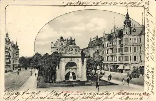 Ak Szczecin Stettin Pommern, Berliner Tor