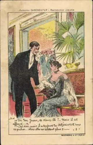 Künstler Ak Collection Carenoutur, Ball, Reklame