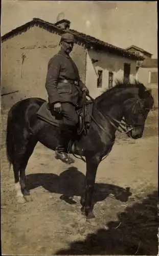 Foto Ak kaiserlicher Soldat zu Pferde