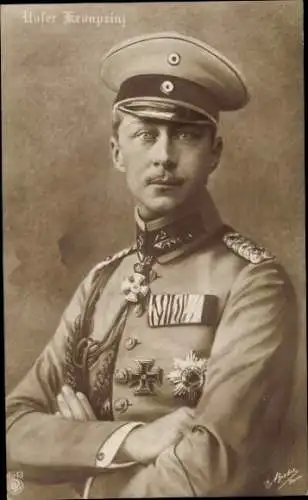 Ak Kronprinz Wilhelm von Preußen in Uniform