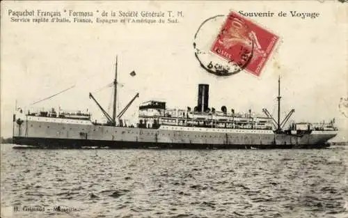 CPA Paquebot Français Formosa, Compagnie Générale Transatlantique