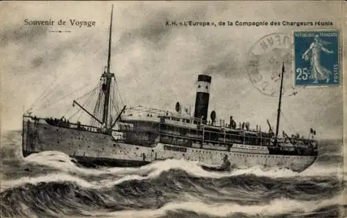 CPA Paquebot Europe, Compagnie des Chargeurs Réunis