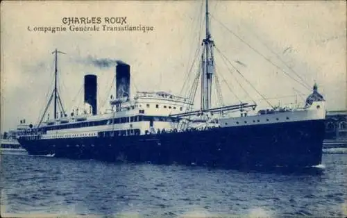 Ak Marseille Bouches du Rhône, CHARLES ROUX, Compagnie Generale Transatlantique