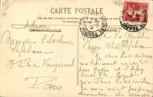 Ak Dampfer Magellan, Messageries Maritimes