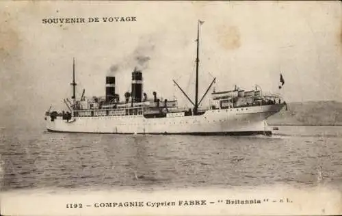 Ak Dampfer Britannia, Fabre Line