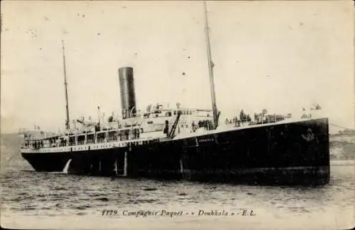 Ak Les Sablettes La Seyne sur Mer Var, Hafen St. Elme, Compagnie Paquet - Doukkala