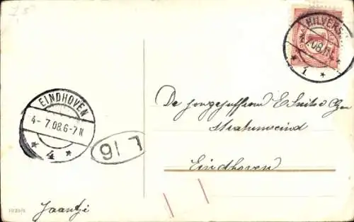 Ak Mädchen mit Hund, Portrait