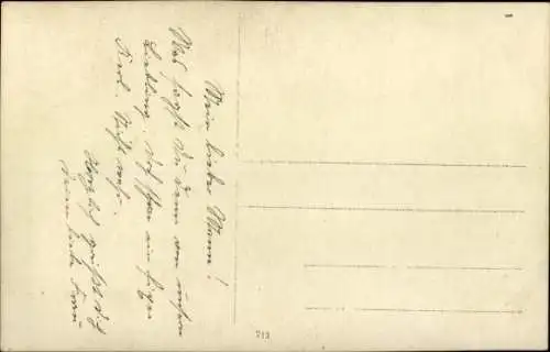 Ak Kind mit Holzpferd, Portrait