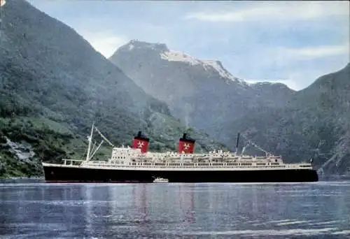 Ak Hamburg Atlantic Linie, Schnelldampfer SS Hanseatic