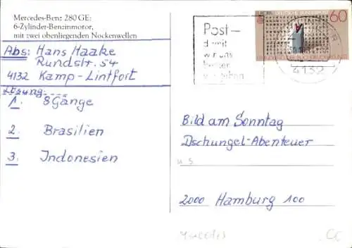 Ak Auto, Mercedes-Benz 280GE