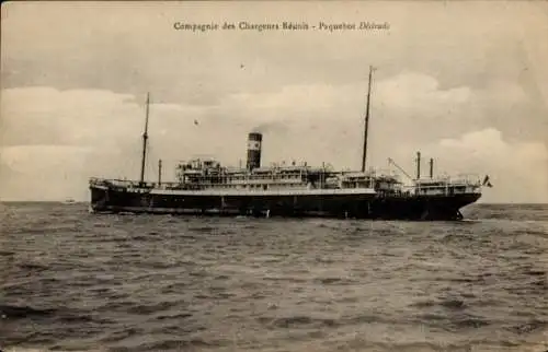 CPA Paquebot Désirade, Compagnie des Chargeurs Réunis