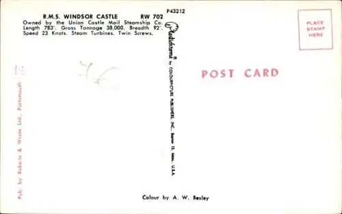 PC RMS Windsor Castle, Union Castle Line