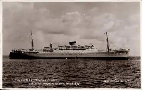 PC RM MV Durban Castle, Union Castle Line