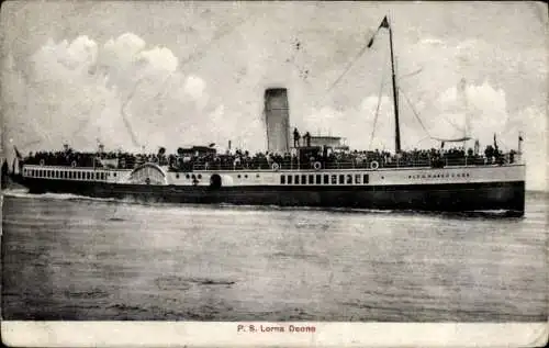 PC PS Lorna Doone, Dampfer