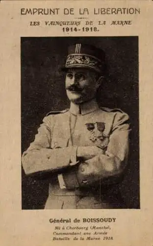 CPA General Antoine Baucheron de Boissoudy, Portrait