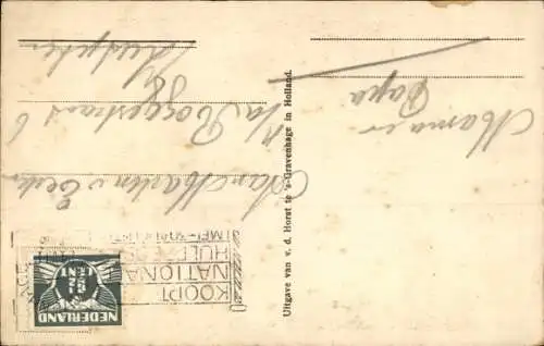 Künstler Ak Vande, D., Kinder machen Seifenblasen, Hund