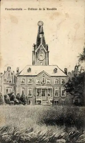 CPA Paschendaele Passchendaele Flandre occidentale, Château de la Mandèle