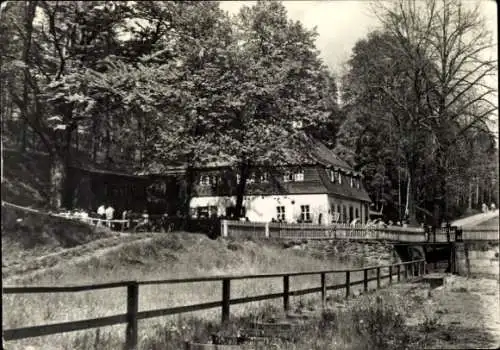 Ak Rockau Schkölen in Thüringen, HOG Bechenhaus mit Floßgraben