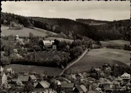 Ak Schwarzenberg im Erzgebirge Sachsen, Teilansicht, Ferienheim