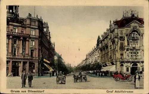 Ak Düsseldorf am Rhein, Graf-Adolfstraße