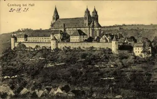 Ak Comburg Schwäbisch Hall in Württemberg, Gesamtansicht