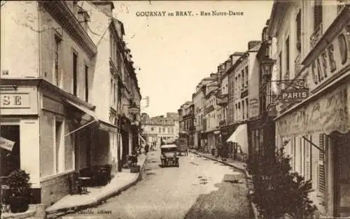 Ak Gournay en Bray Seine Maritime, Rue Notre-Dame