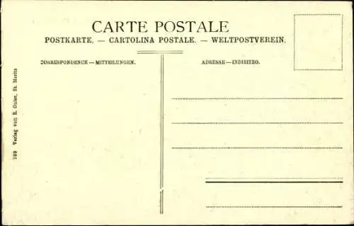 Ak Pontresina Kanton Graubünden Schweiz, Teilansicht mit Rosegg