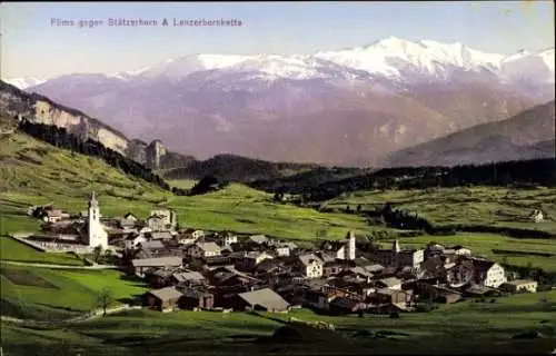 Ak Flims Kanton Graubünden Schweiz, Berglandschaft, Ort  Stätzerhorn, Lenzerhornkette
