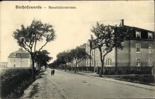 Ak Bischofswerda in Sachsen,  Neustädterstraße