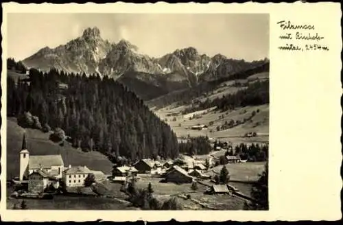 Ak Filzmoos in Salzburg, Gebirgslandschaft, Fibrmass, Bischofsmütze, Herrliche Berge