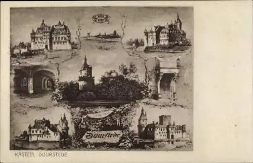 Ak Wijk bij Duurstede Utrecht, Kasteele, historische Gebäude, Stadtansichten, alte Architektur