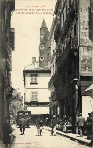 CPA Toulouse Haute-Garonne, anciennes rues, Tour Sainte Rome