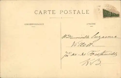 Ak Pau Pyrénées-Atlantiques, Schloss, Flugzeug über der Stadt, Pilot Legagneux