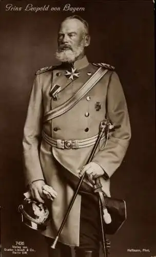 Ak Prinz Leopold von Bayern, Portrait in Uniform