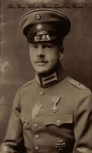 Ak Prinz Georg, Sohn des Prinzen Leopold von Bayern, Portrait, Uniform, Orden, NPG 5537