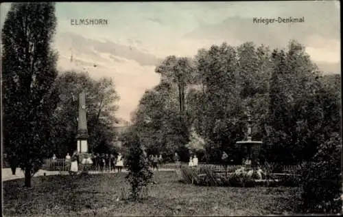 Ak Elmshorn in Holstein, Kriegerdenkmal
