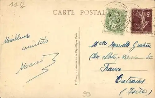 CPA Villemoisson-sur-Orge, Essonne, Carrefour des Roses