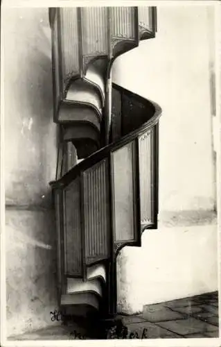 Foto Ak Hoorn Nordholland, Noorder Kerk, Wendeltreppe