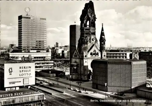 Ak Berlin Charlottenburg, Gedächtniskirche, Europa-Center