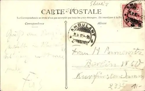 Ak Chillon Kt. Waadt, Schloss am Seeufer, Bahnstrecke