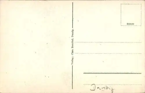 Ak Danzig, Rathaus, Eingangsportal