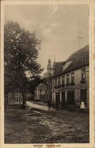 Ak Brake Lemgo in Lippe, Mittelstraße